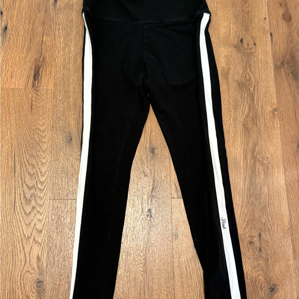 Black and White PINK Leggings